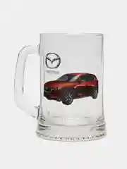 Красный подарочный набор кружек для пива "Автомобили", 2 шт 0,5л
