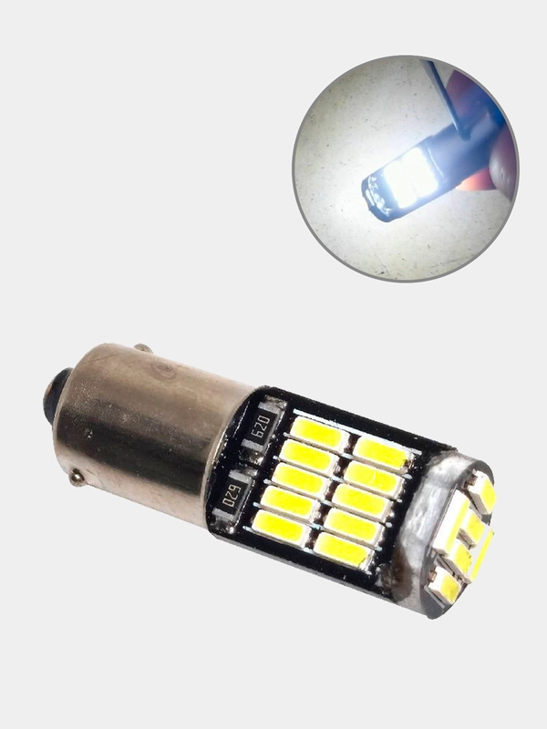 Светодиодные лампы T4W BA9S в габариты авто LED, автомобильные лампы