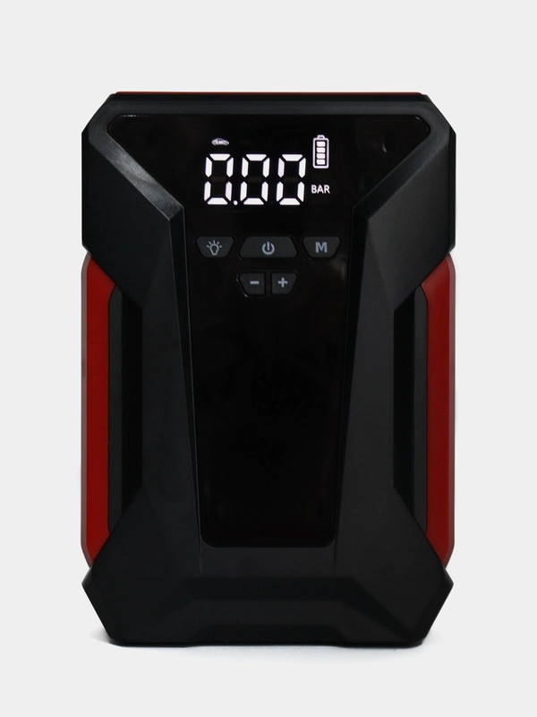 Пусковое устройство 800 А для автомобиля 4в1 с насосом в кейсе, Jump Starter, бустер
