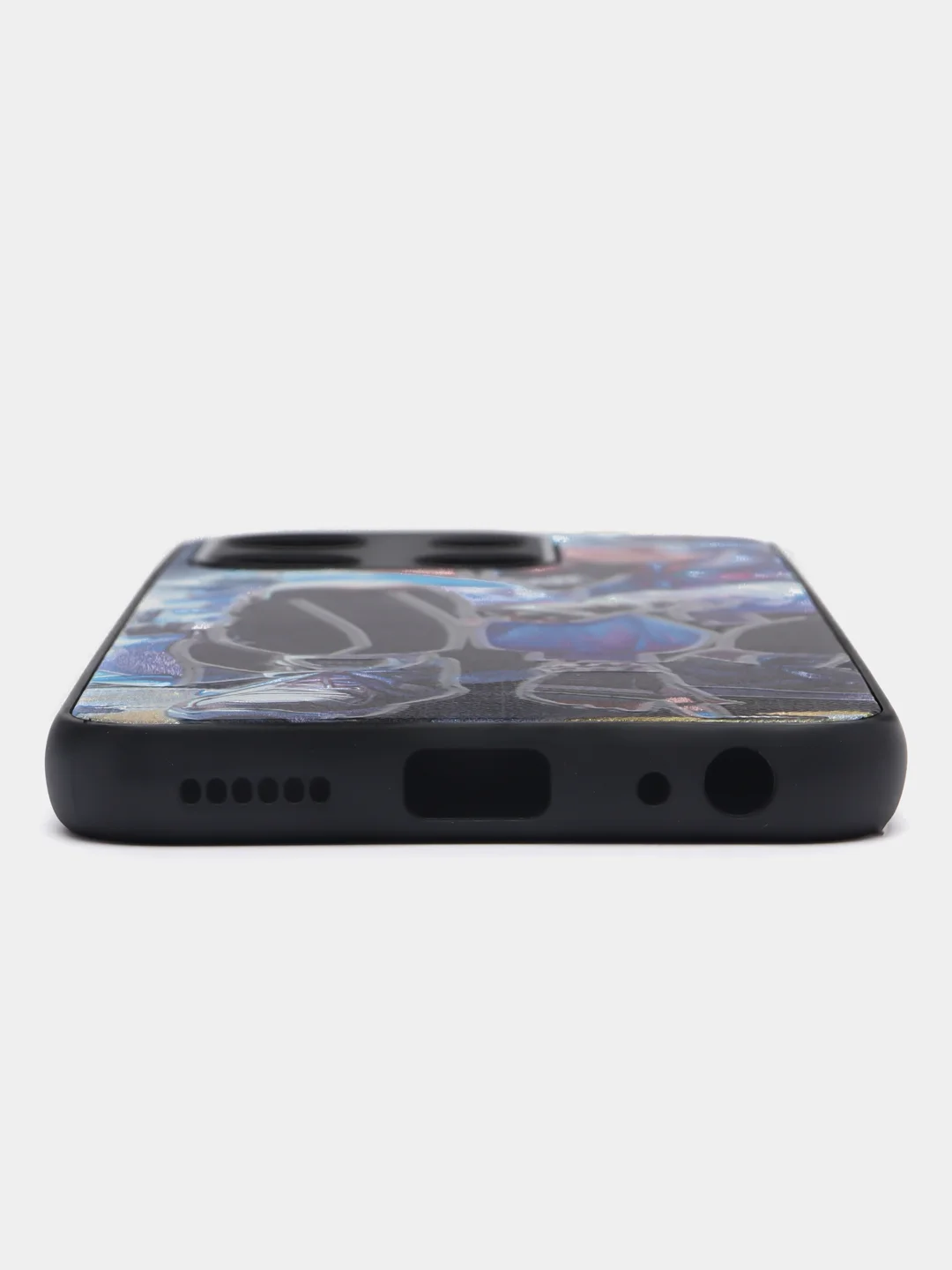 Индиго чехол с рисунком на Tecno Spark Go 2023 и Tecno Pop 7 (Техно Го 2023 и Текно Поп 7)