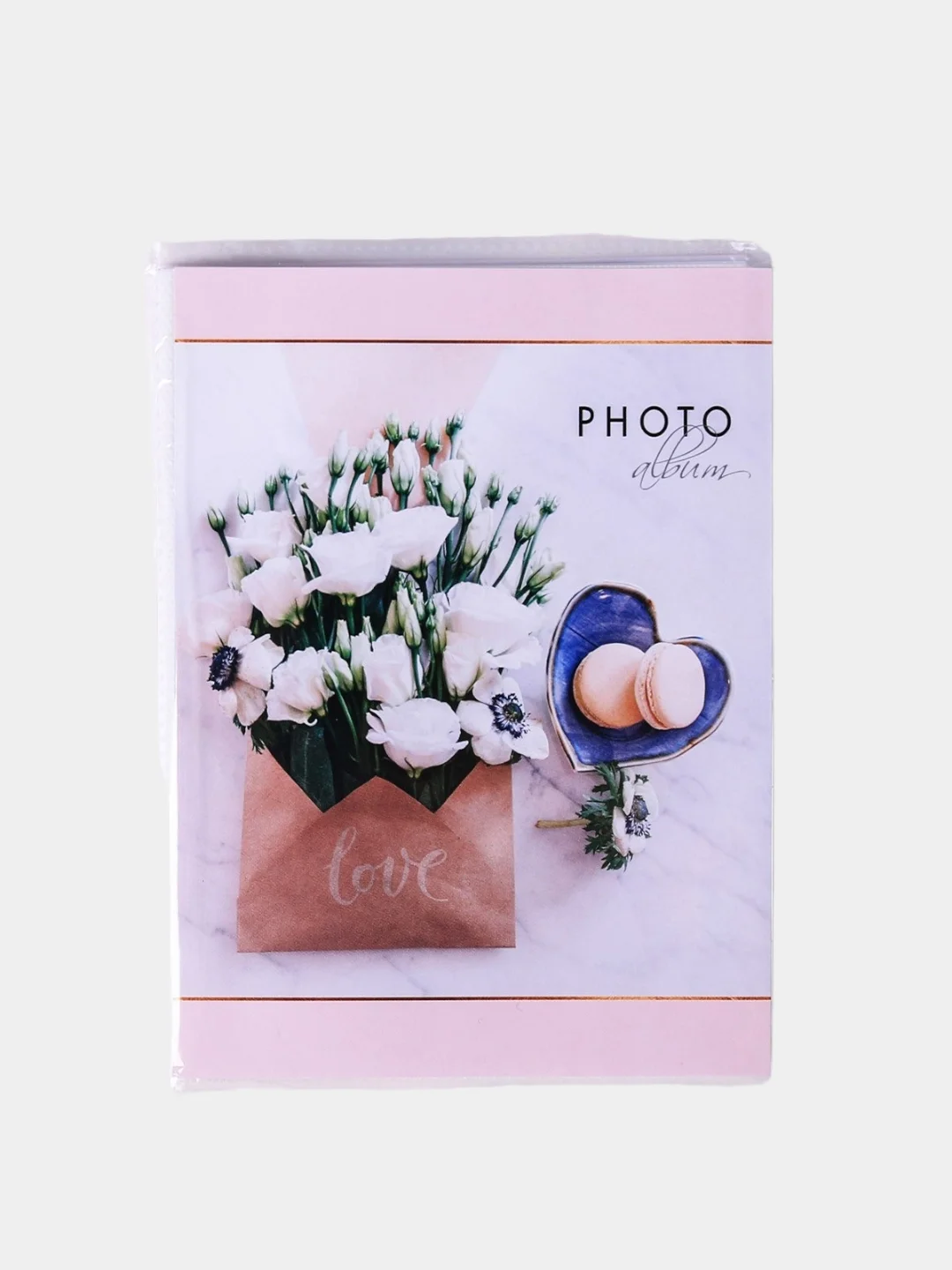 Кораллово-розовый фотоальбом "Для любимых", на 36 фотографий, 10х15, мягкая обложка