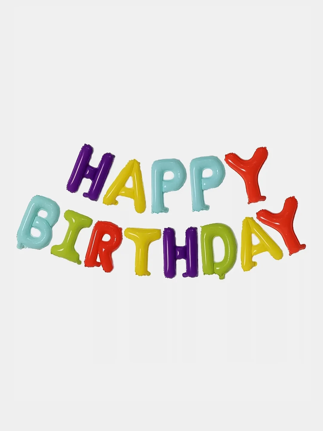 Разноцветный набор воздушных шаров гирлянда "Happy Birthday"