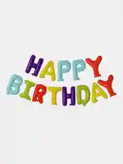 Разноцветный набор воздушных шаров гирлянда "Happy Birthday"