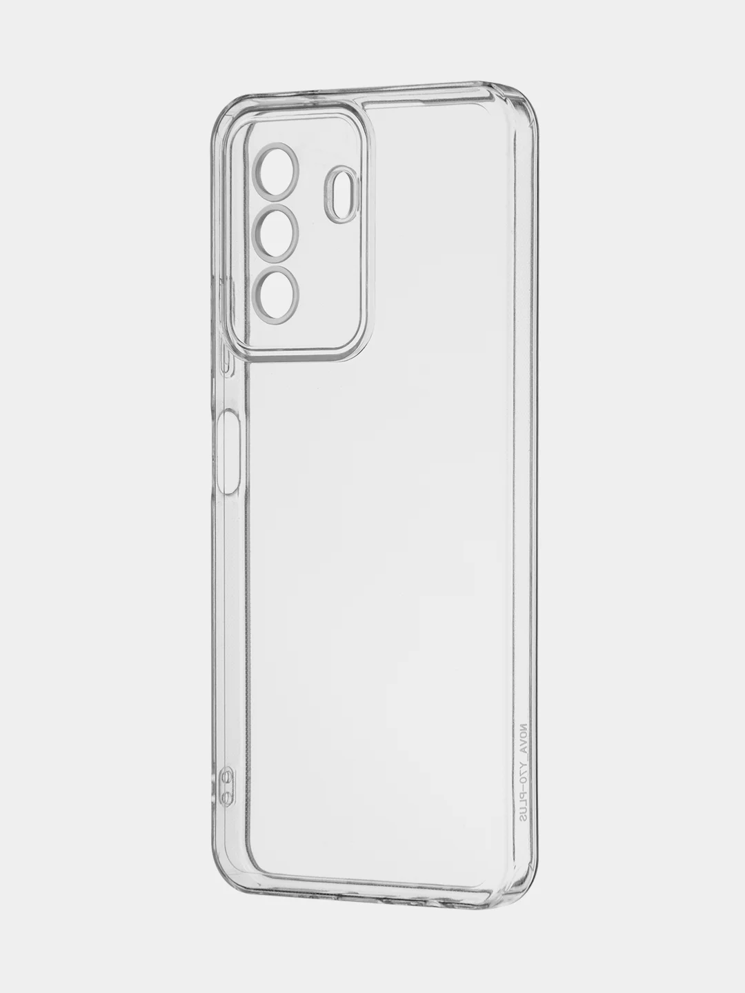 Прозрачный чехол для Huawei Nova Y70, Y70 Plus, Y71 силиконовый BROSCORP с бортиком-защитой камер