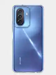 Прозрачный чехол для Huawei Nova Y70, Y70 Plus, Y71 силиконовый BROSCORP с бортиком-защитой камер
