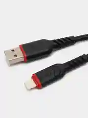 Кабель X59 Anti-Bending, USB iP, 2.4 A, 1м, черный