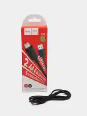 Кабель для Iphone Lightning / Hoco x88/ 1 метр/черный/быстрая зарядка