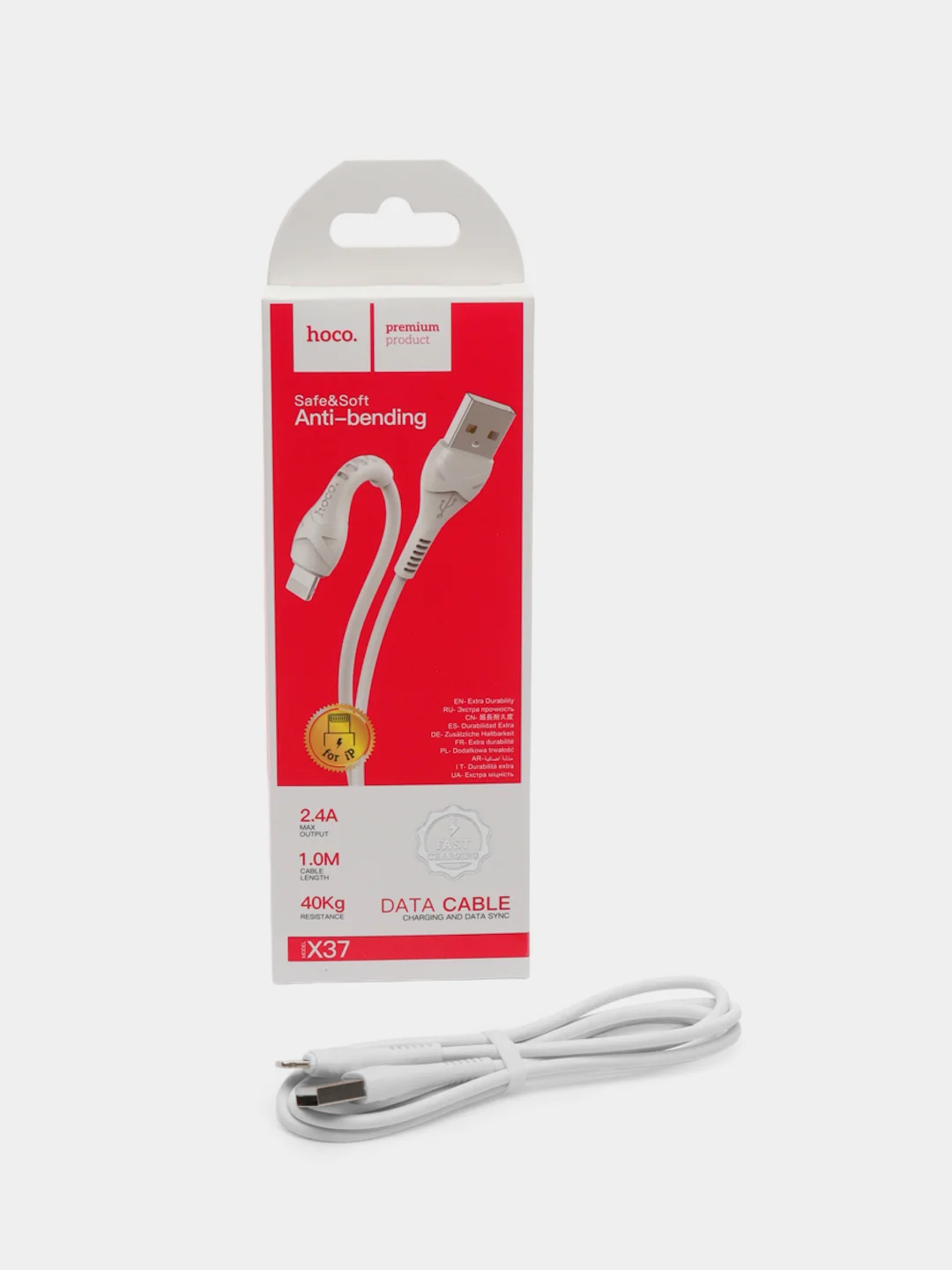 Кабель X37 USB - Lightning для быстрой зарядки Apple, iPhone, iPad, AirPods