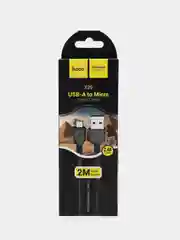 Micro Usb кабель 2-метра,x20"Кабель микро на 2 метра черный" 2-метра микро usb кабель
