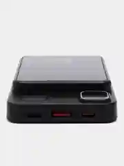 Черный внешний аккумулятор Power Bank MagSafe 5 000 mAh с быстрой зарядкой, повербанк для iPhone