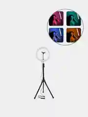 Кольцевая лампа RGB, 30 см, цветная для фото и видео, селфи лампа для блогера, тик ток лампа
