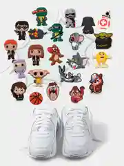 Бирюзовый джиббитсы ( Джибитсы)/ Гарри Поттер, Звездные войны (Star Wars)/ значок-кнопка для обуви
