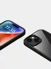 Прозрачный чехол для Apple iPhone 15 / iPhone 15 Plus с силиконовым кантом Crystal Case