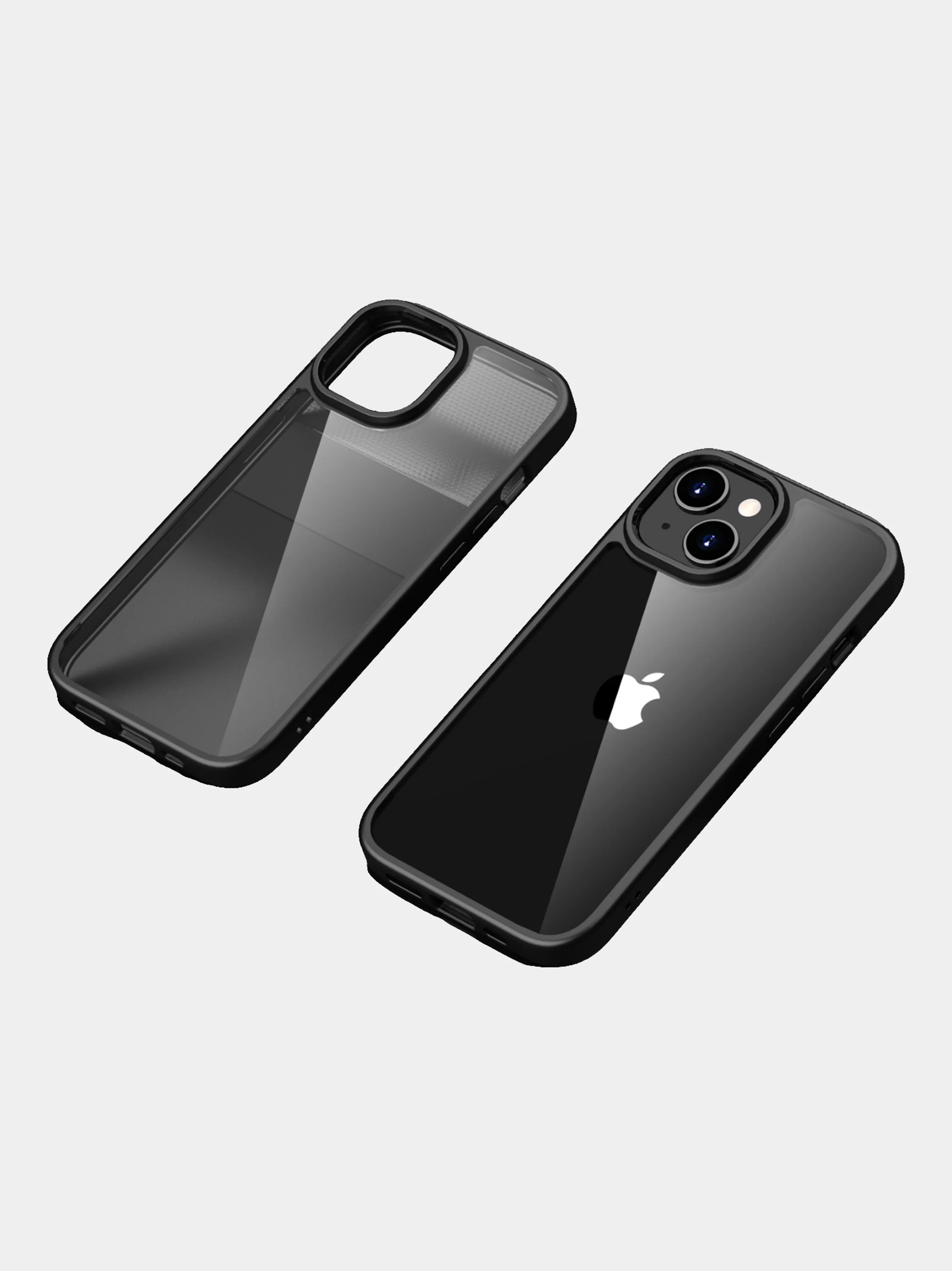 Прозрачный чехол для Apple iPhone 15 / iPhone 15 Plus с силиконовым кантом Crystal Case