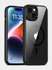 Прозрачный чехол для Apple iPhone 15 / iPhone 15 Plus с силиконовым кантом Crystal Case