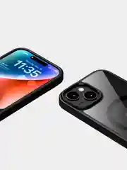 Прозрачный чехол для Apple iPhone 15 / iPhone 15 Plus с силиконовым кантом Crystal Case
