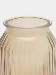 Бежевый ваза стеклянная