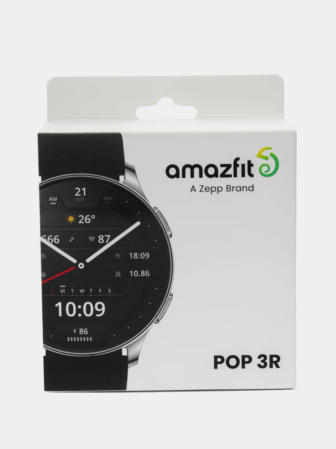 Серебряный смарт часы Amazfit Pop 3R (A2319)