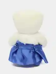 Синий подарочный набор мыльные розы с игрушкой мишкой, сувенир, мыльные лепестки в шкатулке