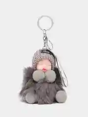 Серый кукла-брелок
