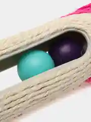 Розовый игрушка для кошек, когтеточка с шариками