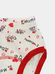 Бордовый комплект детского нижнего белья для девочки, майка и трусы, хлопок