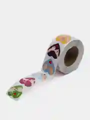 Бордовый наклейки в рулоне, 500 штук