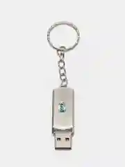 Серый металлик usb-накопитель 64 Гб,серый металлик