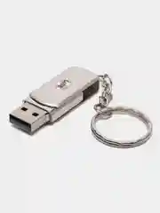 Серый металлик usb-накопитель 64 Гб,серый металлик