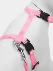 Розовый шлейка с поводком для кошки
