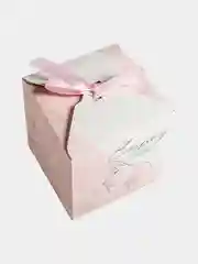 Индиго коробка подарочная для подарка "Квадратная с рисунком", складная