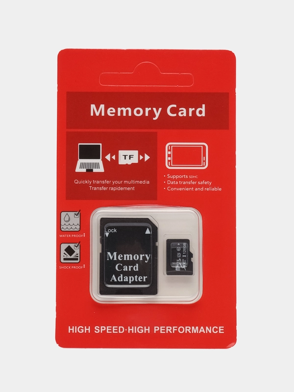 Карта памяти micro SD с адаптером