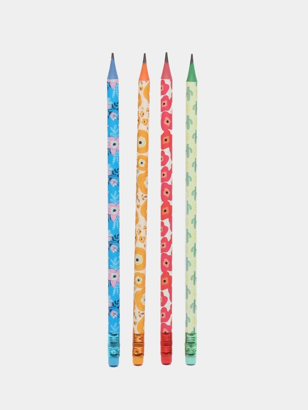 Карандаши простые Berlingo Flowers 4 шт
