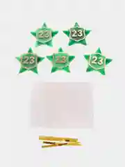 Зеленый мыло на 23 февраля Звезда. Набор 5 шт