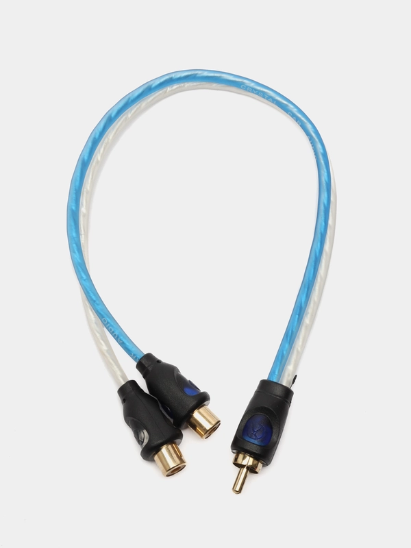 RCA кабель CrystalCarAudio 1M-2F 1ПАПА-2МАМА игрек