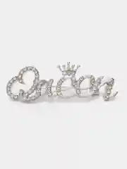 Серебряный брошь Qween