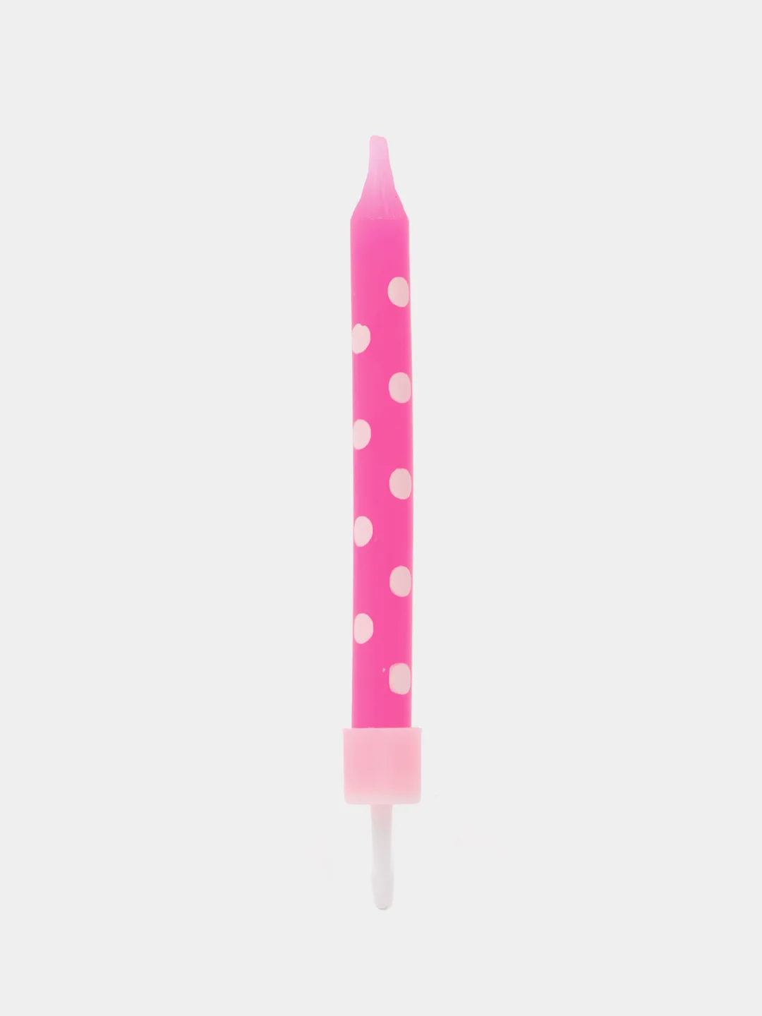 Свечи для торта толстые разноцветные в горошек, Happy Birthday, яркие,нежные на подставке