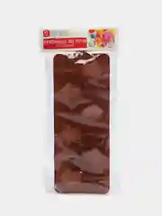 Форма силиконовая для леденцов 25х9,5х1,5 см, 6 ячеек, с палочками, цвет МИКС