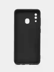 Тёмно-серый чехол Samsung Galaxy A20 / A30, Самсунг Галакси А20 / А30 силиконовый цветной матовый