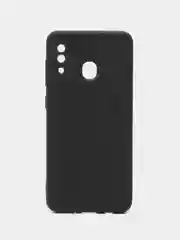 Тёмно-серый чехол Samsung Galaxy A20 / A30, Самсунг Галакси А20 / А30 силиконовый цветной матовый
