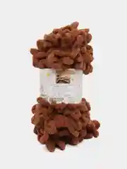 Пряжа Alize Puffy Ализе Пуффи, 5 штук, цвет 838 коричневый, петельки большие