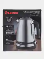 Чайник электр Sakura SA-2177DS Premium (1.7) нерж LCD дисплей