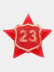 Красный мыло на 23 февраля Звезда. Набор 5 шт