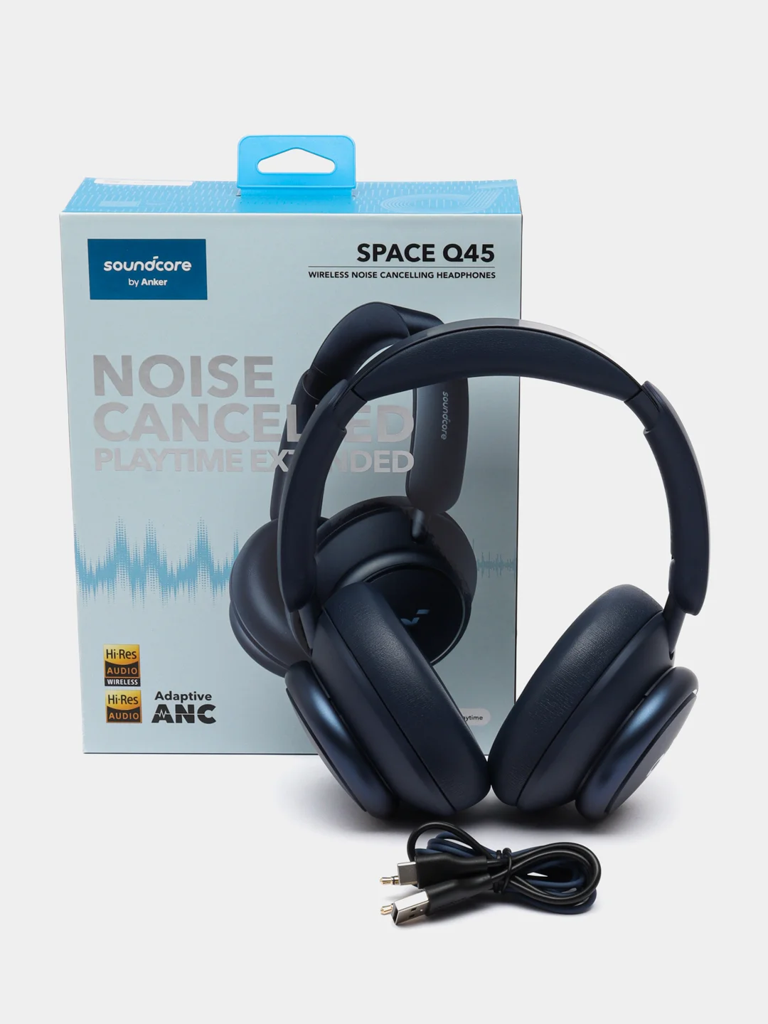 Синий беспроводные наушники Anker Soundcore Space Q45 (A3040)