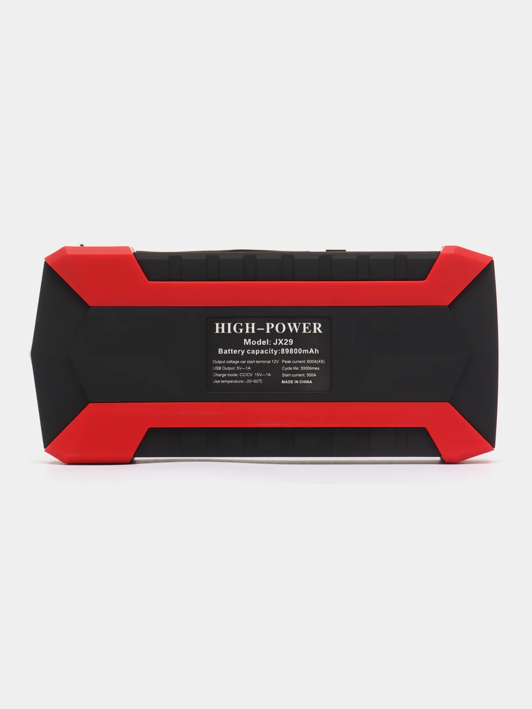 Черный пусковое зарядное устройство для автомобиля 89800 mAh, с кейсом