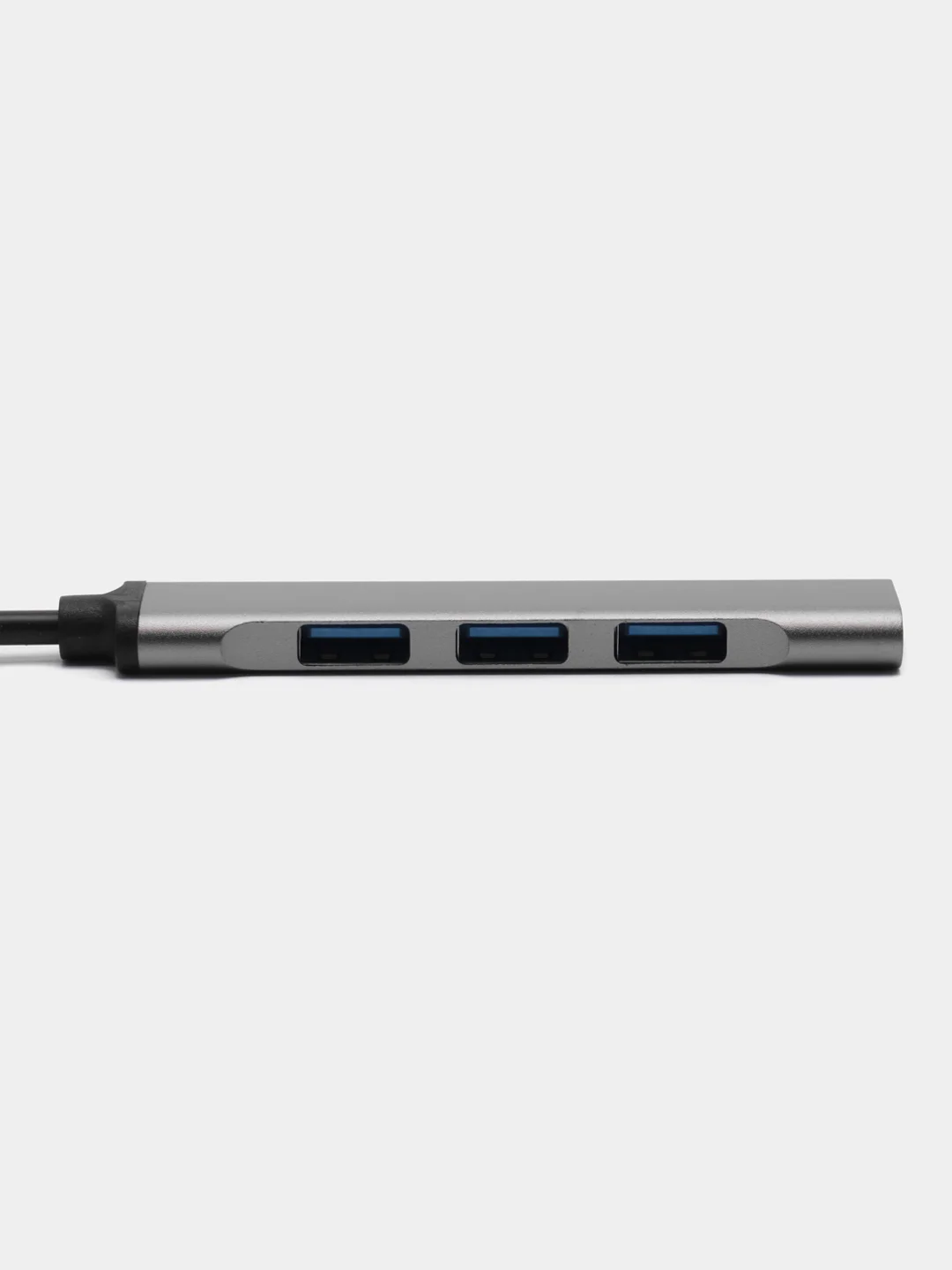 Серый usb 3.0 / Type-C - хаб, разветвитель на 4 порта, переходник HUB 3.0 концентратор