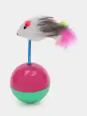 Игрушка мяч для кошки, шарик с мышкой для котят, неваляшка