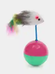 Игрушка мяч для кошки, шарик с мышкой для котят, неваляшка