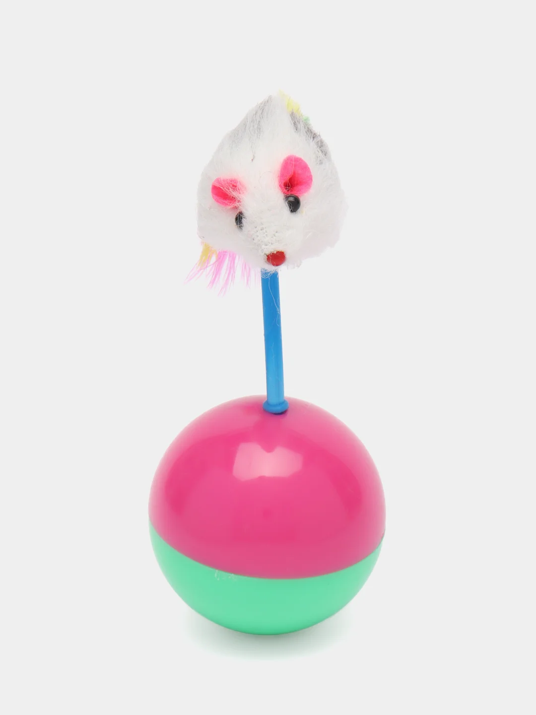 Игрушка мяч для кошки, шарик с мышкой для котят, неваляшка