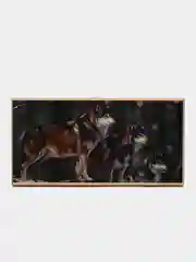 Нарды "Волчья стая", деревянная доска 50 х 50 см, с полем для игры в шашки